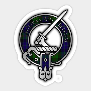 Clan Gunn Tartan Crest - Latin Sticker